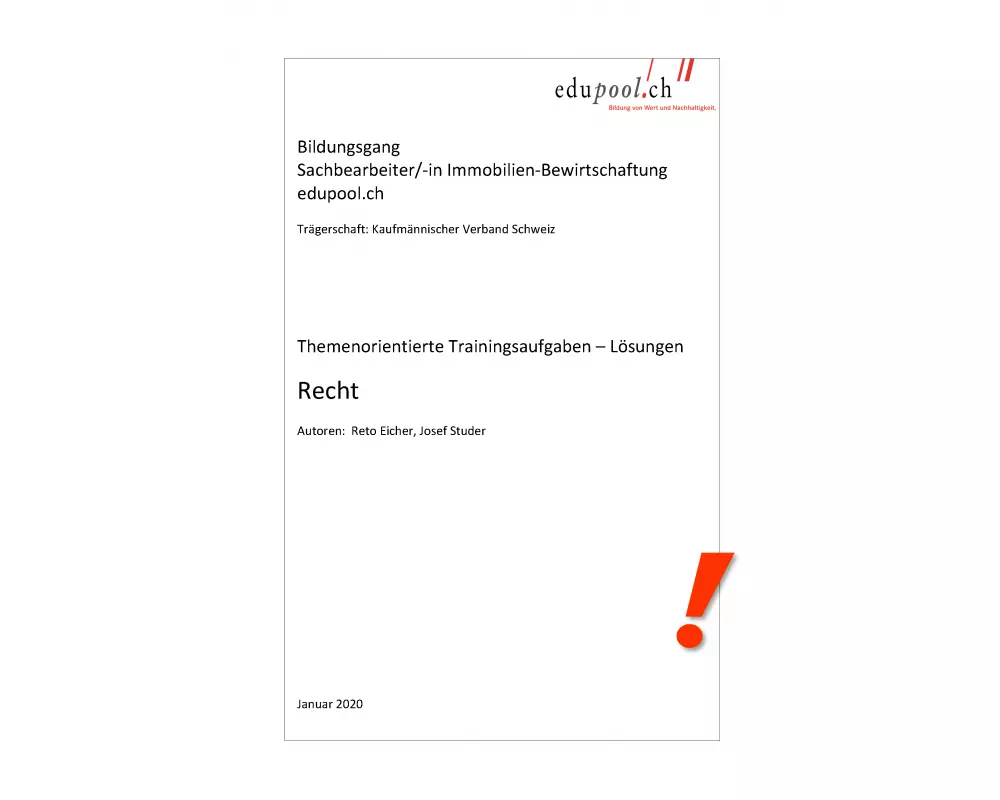 Themenorientierte Trainingsaufgaben - Recht