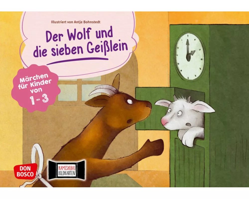 Der Wolf und die sieben Geißlein. Kamishibai Bildkartenset