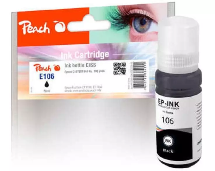 Peach Tinte Epson 106 (C13T00R140) Black