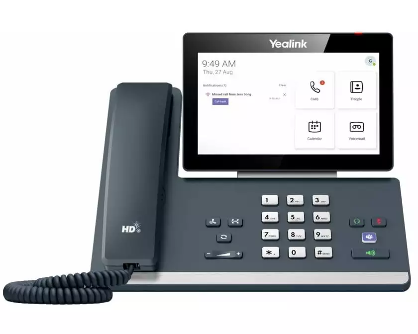 Yealink Tischtelefon MP58 Microsoft Teams Grau