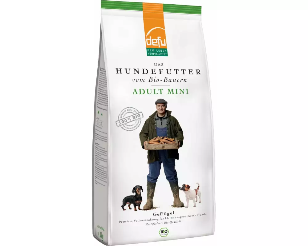 defu Trockenfutter Adult mini Bio Geflügel, 3 kg