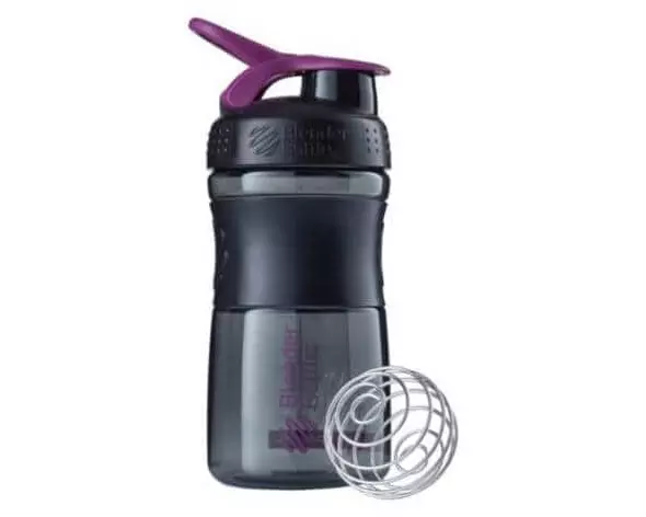 Blender Bottle Trinkflasche SportMixer Flip 590 ml, Lila/Schwarz