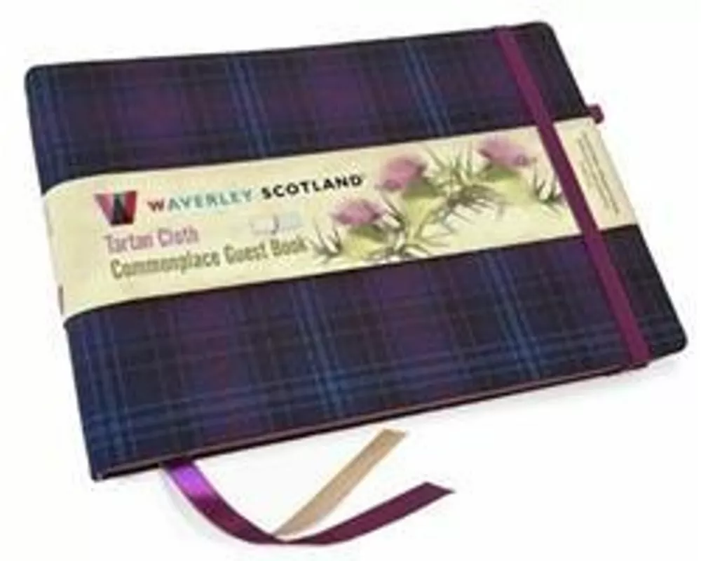 Guest Book - Kinloch Anderson Thistle Tartan cloth