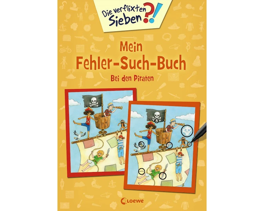 Die verflixten Sieben - Mein Fehler-Such-Buch - Bei den Piraten