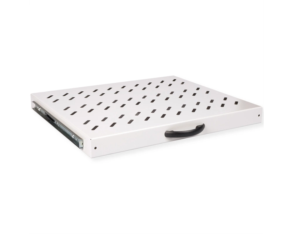 ROLINE 19-Zoll Fachboden 1 HE, ausziehbar 350 T 25 kg grau