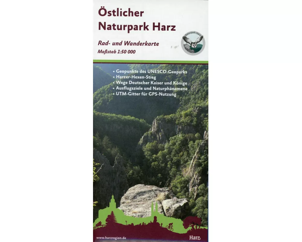 Östlicher Naturpark Harz 1:50 000