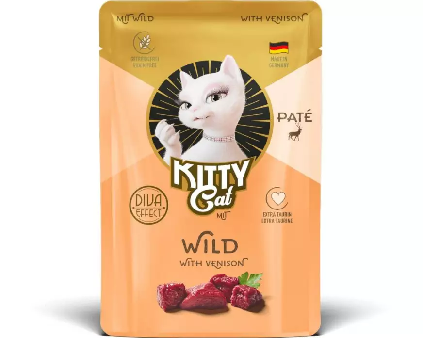 KITTY Cat Nassfutter KittyCat Paté Pouch Wild 6 x 85 g