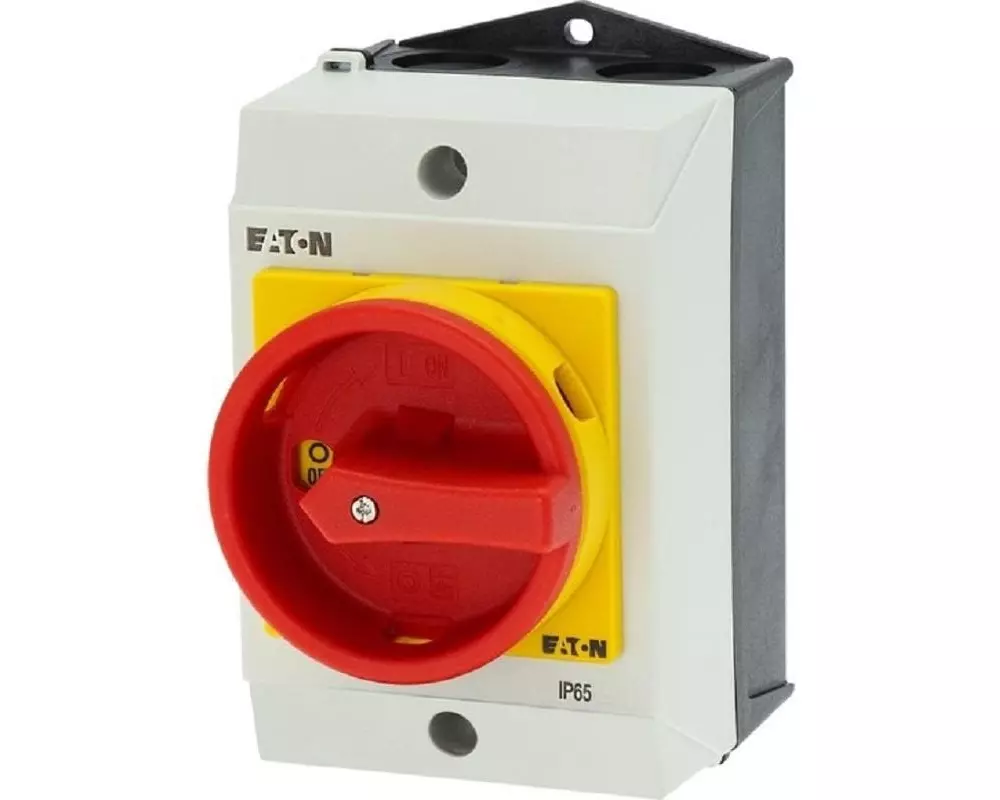 Eaton Sicherheitsschalter 3 Polig + N, 20 A T0, Rot