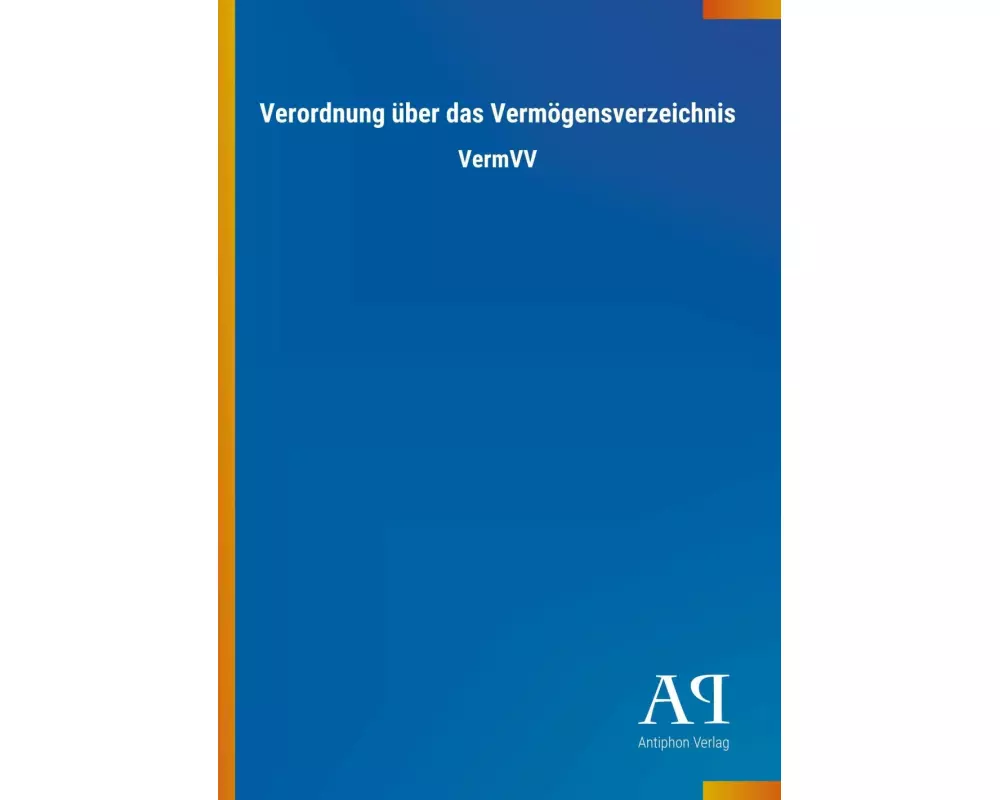 Verordnung über das Vermögensverzeichnis