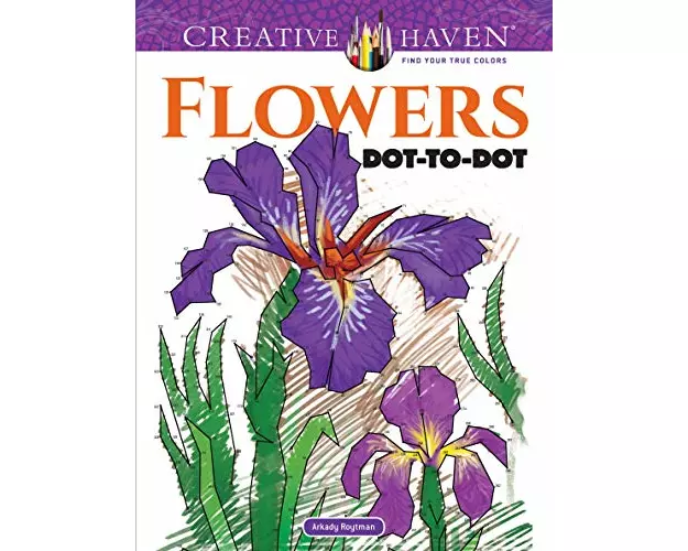 Creative Haven Flowers Dot-to-Dot