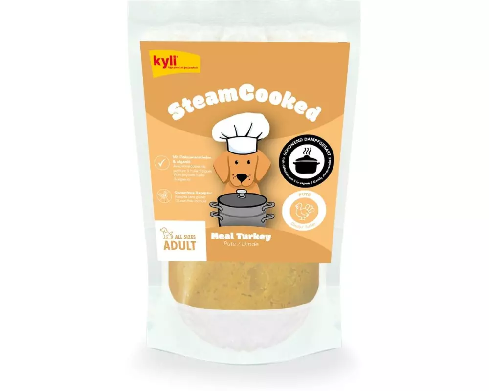 kyli Nassfutter Steamcooked Meal Turkey Adult 250g