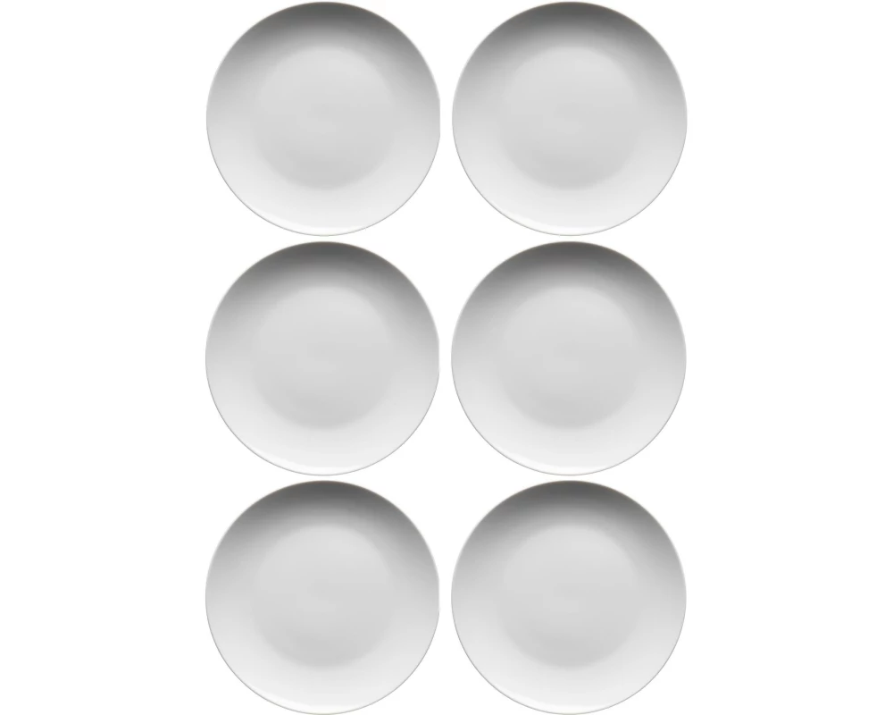 Mäser Frühstücks- & Dessertteller Barca 20.5 cm, 6 Stück, Weiss