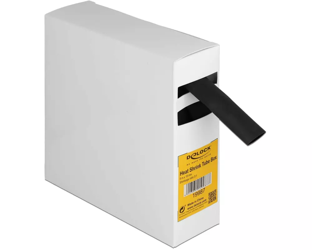 Delock Schrumpfschlauch Box mit Innenkleber, 5 m x 15 mm