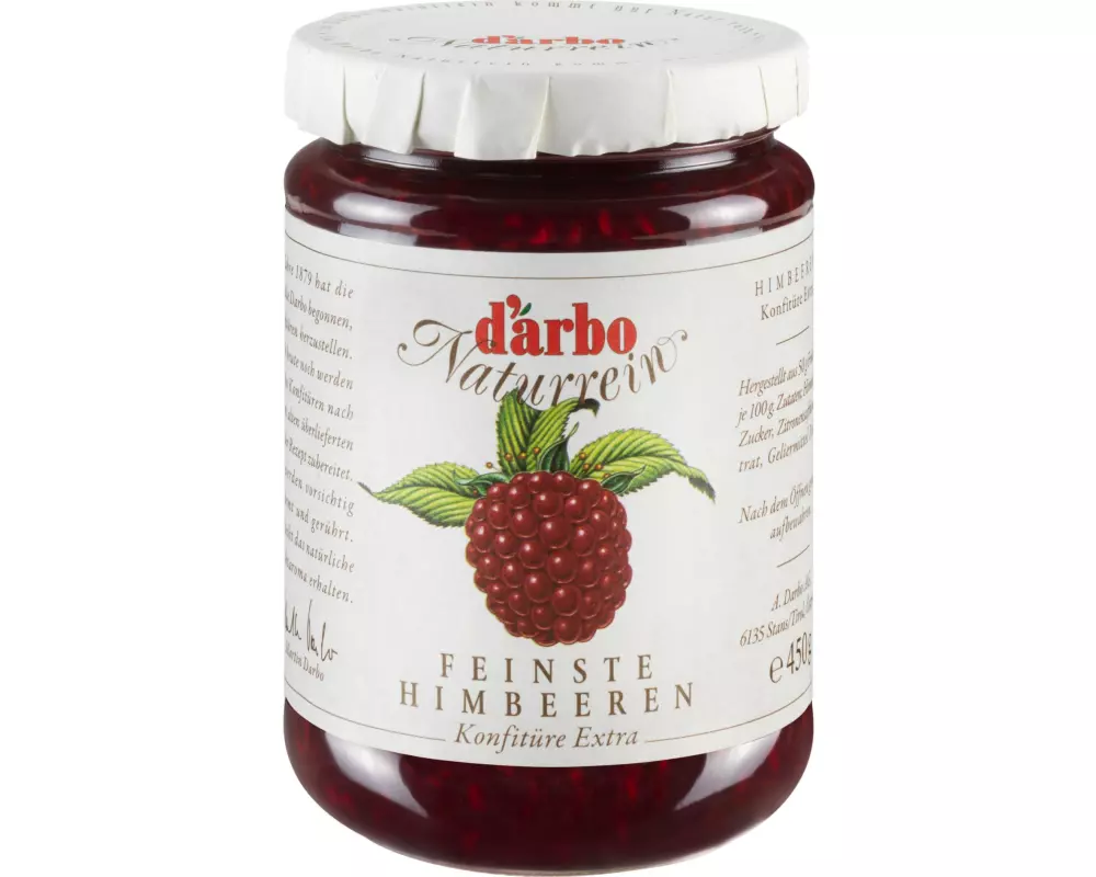 D'arbo Himbeer Konfitüre Extra, naturrein