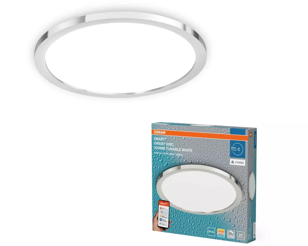 OSRAM Badezimmerleuchte SMART+ Orbis Disc 30 cm, TW