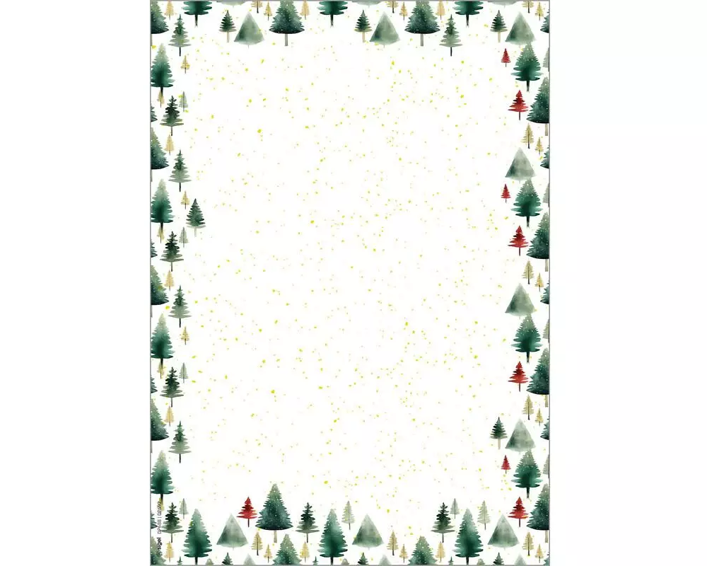 Sigel Weihnachts-Motiv-Papier, Little Pines