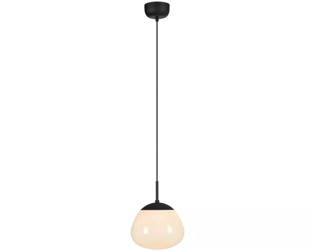 Markslöjd Pendelleuchte Rise, Ø 25 cm, E27, Schwarz/Weiss