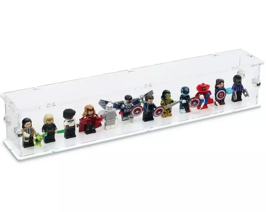 iDisplayit Baukasten Acryl-Display für 12 LEGO-Minifigur