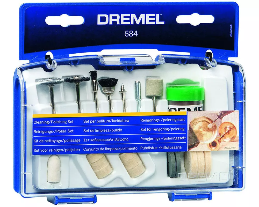 Dremel Zubehörset 684 Box Reinigen und Polieren