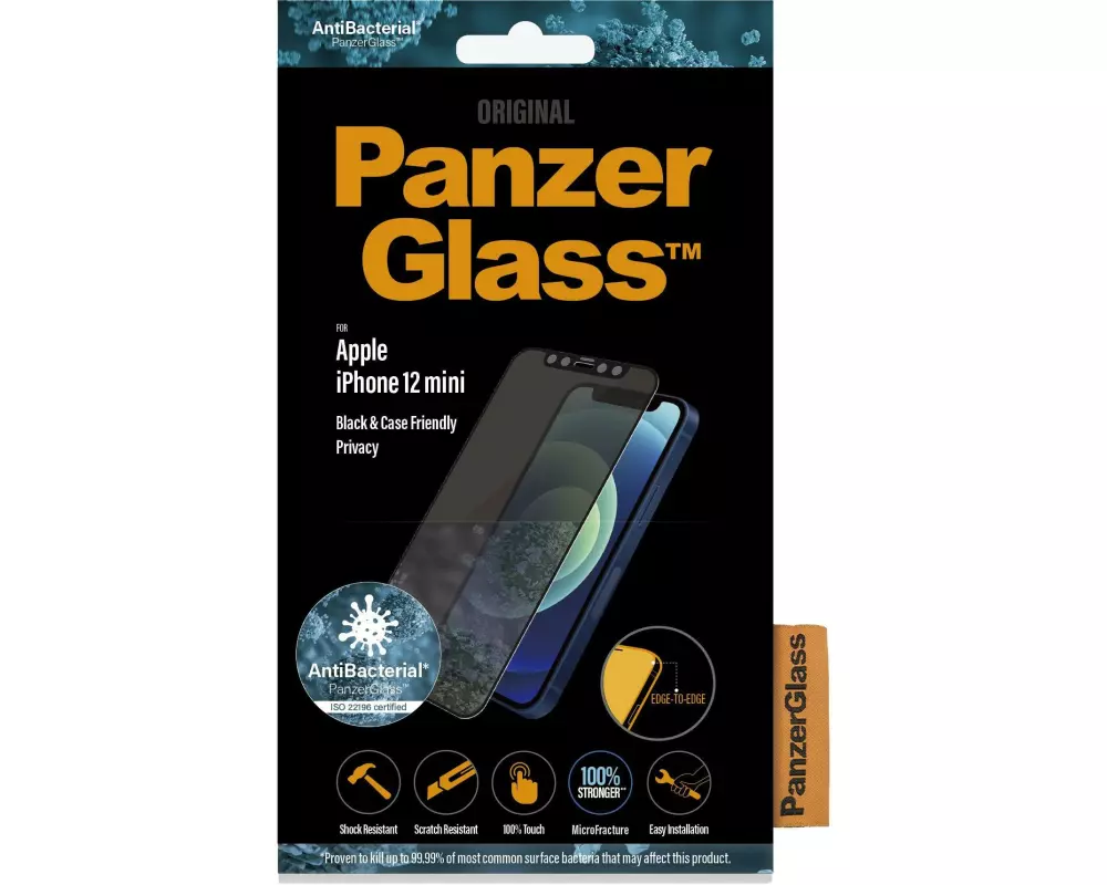 Panzerglass Displayschutz Case Friendly AB Privacy iPhone 12 mini