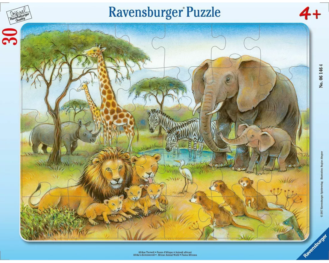 Kinderpuzzle 30 Teile - Afrikas Tierwelt
