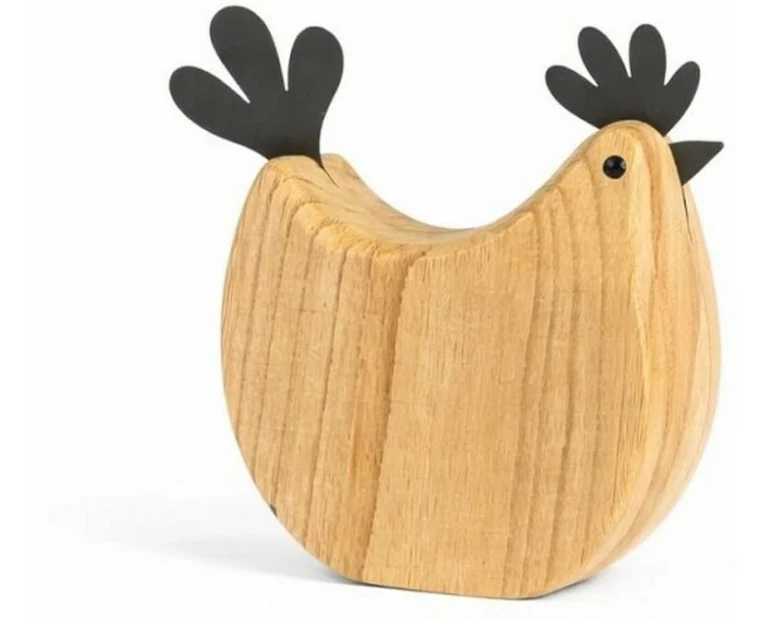 CHALET Aufsteller Huhn Herriette S 22 x 2 18 cm, Nature