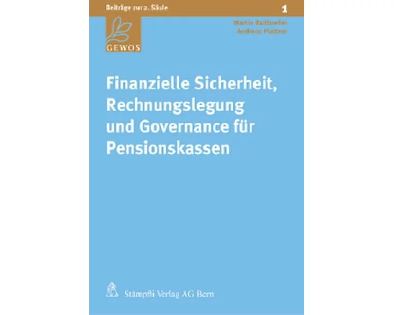Finanzielle Sicherheit, Rechnungslegung und Governance für Pensionskassen