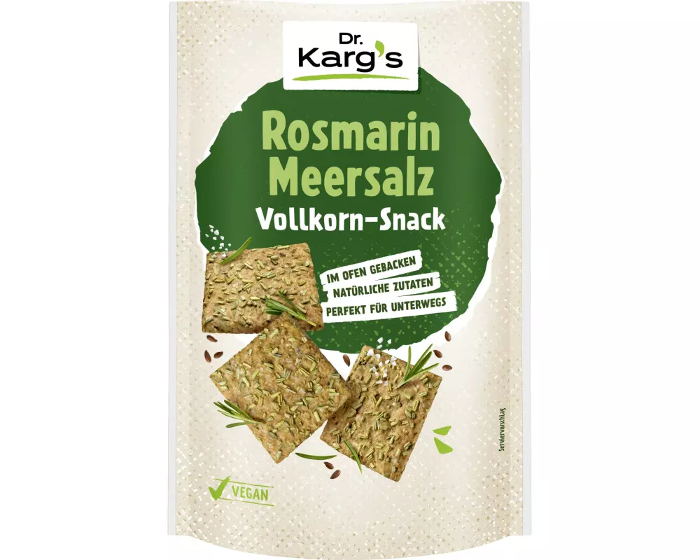 Dr. Karg's Vollkorn Snack Rosmarin Meersalz 110 g