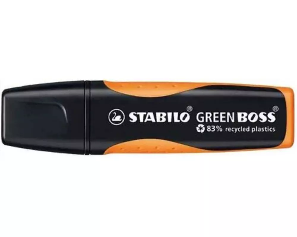 STABILO Textmarker Greenboss Schwarz/Orange, 10 Stück
