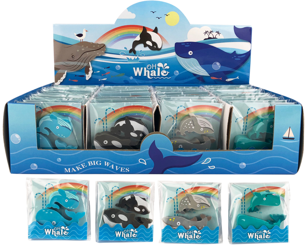 ROOST Radiergummi OWE-001 On Whale 4 ass.