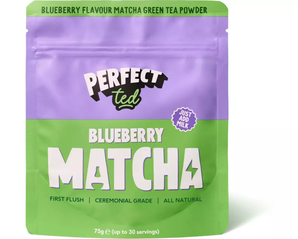 Perfect Ted Matcha-Pulver Blaubeere 75 g
