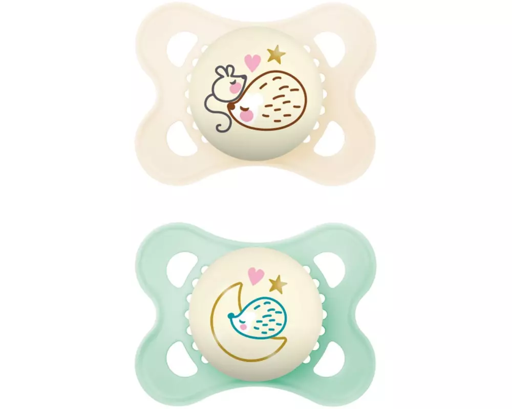 MAM Nuggi Original Night 2 Stk. Unisex 0-6 Mt.