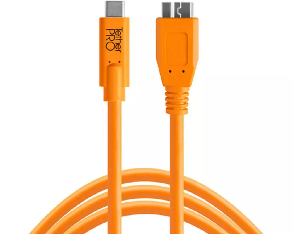 Tether Tools Kabel TetherPro USB-C / 3.0 Micro-B 4.6 Meter – orange