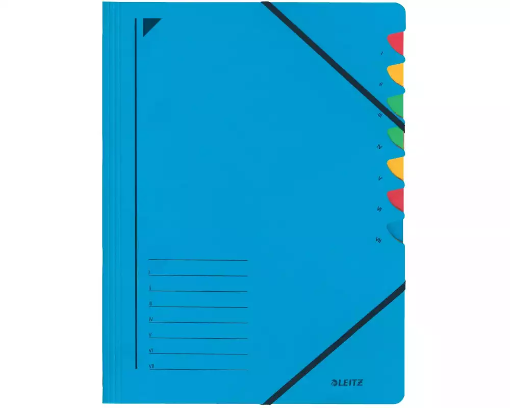 Leitz Ordnungsmappe Ordnungsmappe 7-teilig, Blau