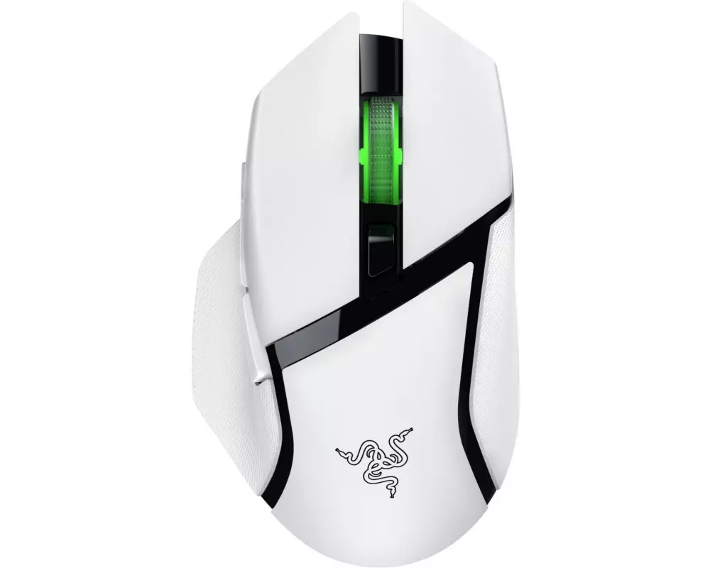 Razer Basilisk V3 X HyperSpeed Weiss, 9 programmierbare Tasten