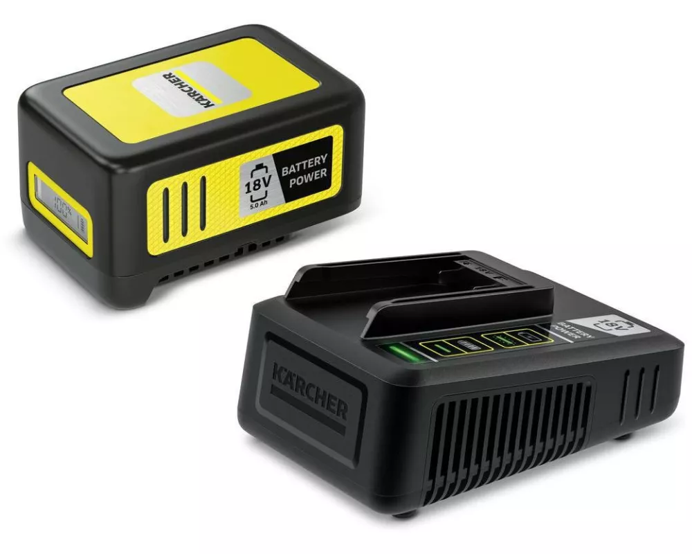Kärcher Professional Akku und Ladegerät Battery Power 18 V/5.0 Ah Starter Kit