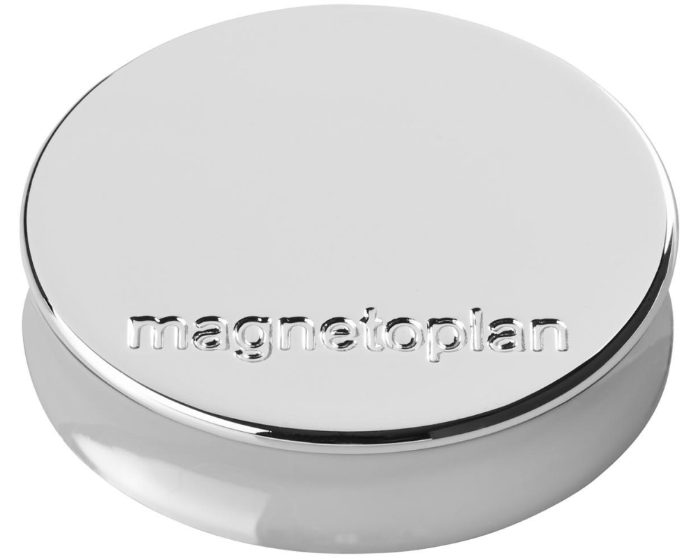 MAGNETOPLAN Magnet Ergo Medium 10 Stk. 1664032 silber 30mm