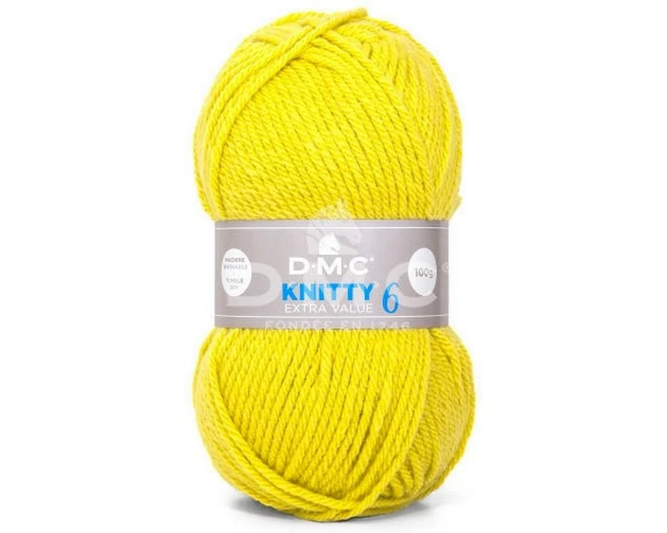 DMC Wolle Knitty 6 Gelb
