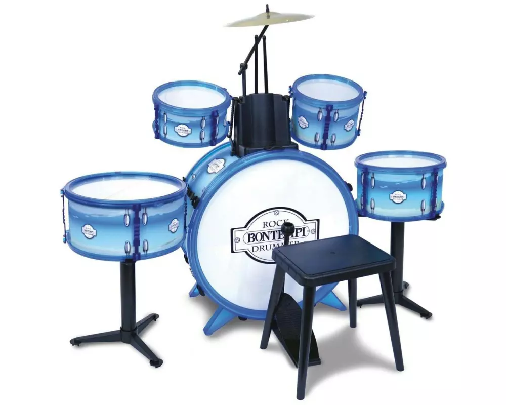 Bontempi Musikinstrument Schlagzeug blau