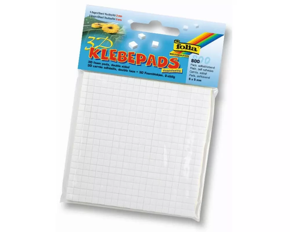 Folia Klebepad 400 x 2 mm, 400 x 3 mm gross 800 Stück