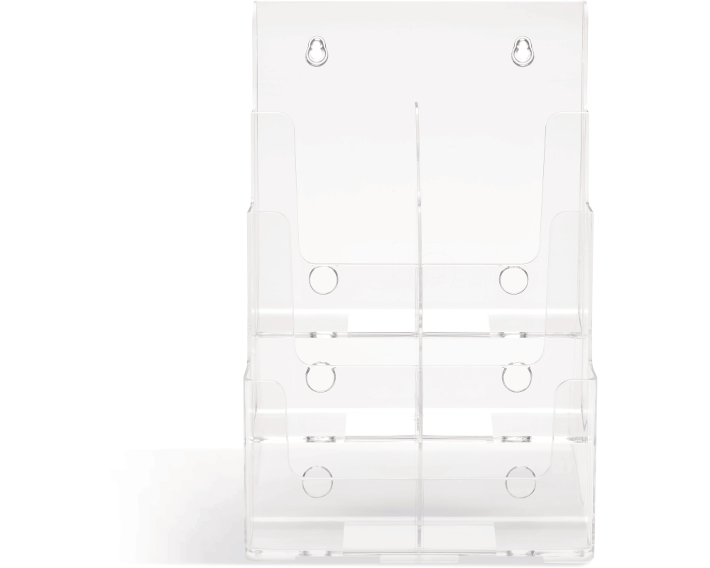 DEFLECTO Prospekthalter 245x325mm 77401 transparent lang hoch
