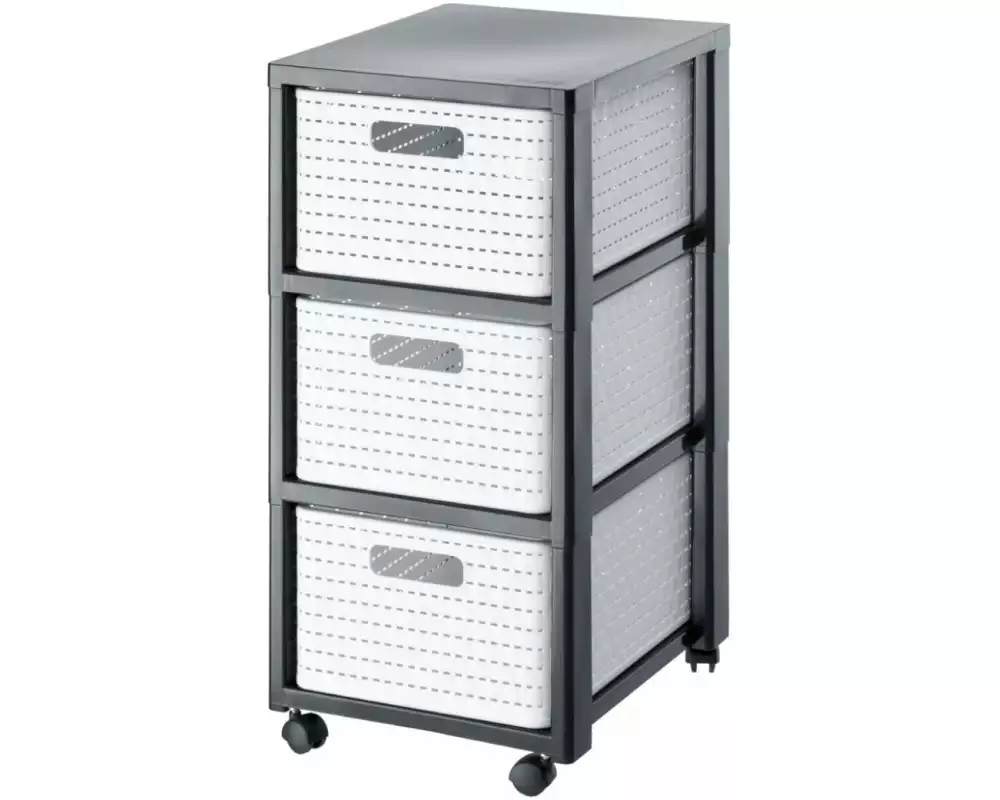 Rotho Schubladenbox Tower Country A4 Weiss