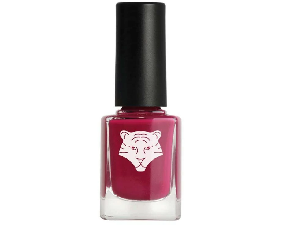 all tigers Nails Raspberry Red