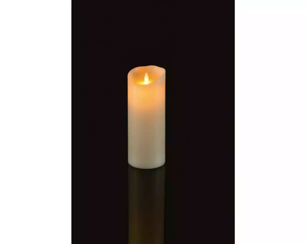 STT LED-Kerze Magic Candle Ivory L Ø 9 x 23 cm, Warmweiss