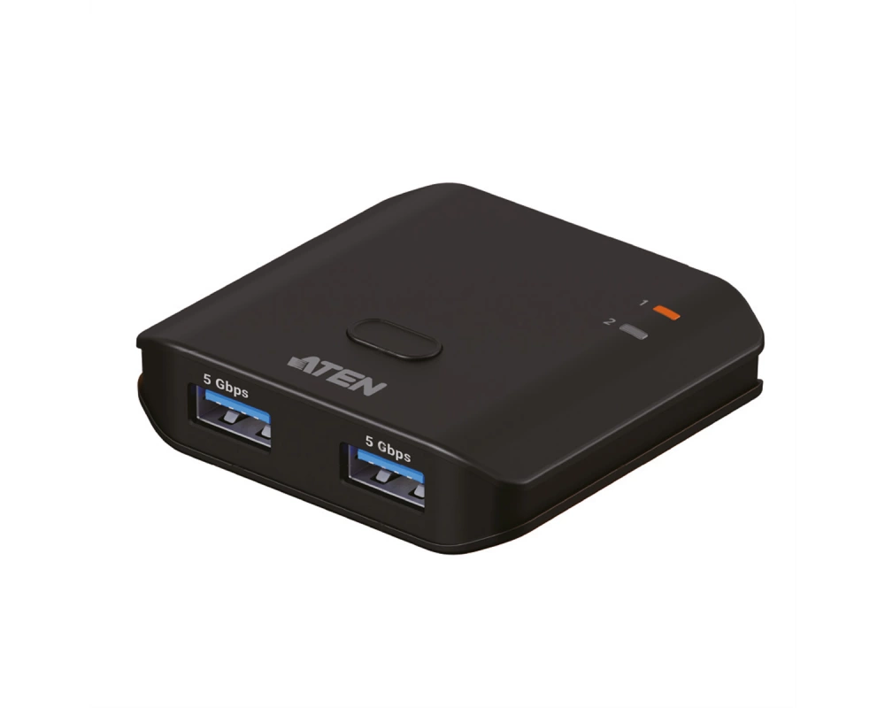 ATEN US4322 2x2-Port USB Sharing Switch, USB 3.2 Gen 1 Peripheral Sharing Switch