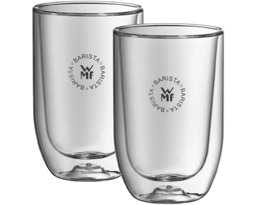 WMF Latte Macchiato Becher Barista 280 ml, 2 Stück, Transparent
