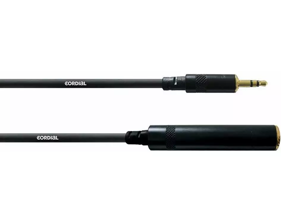 Cordial Audio-Kabel 3.5 mm Klinke - 6.3 mm Klinke 0.15 m