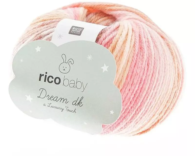 Rico Design Wolle Baby Dream dk 50 g, Beige; Rosa