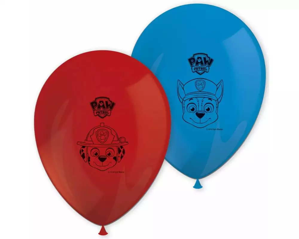 We fiesta Party Luftballon Paw Patrol Blau/Rot, 8 Stück
