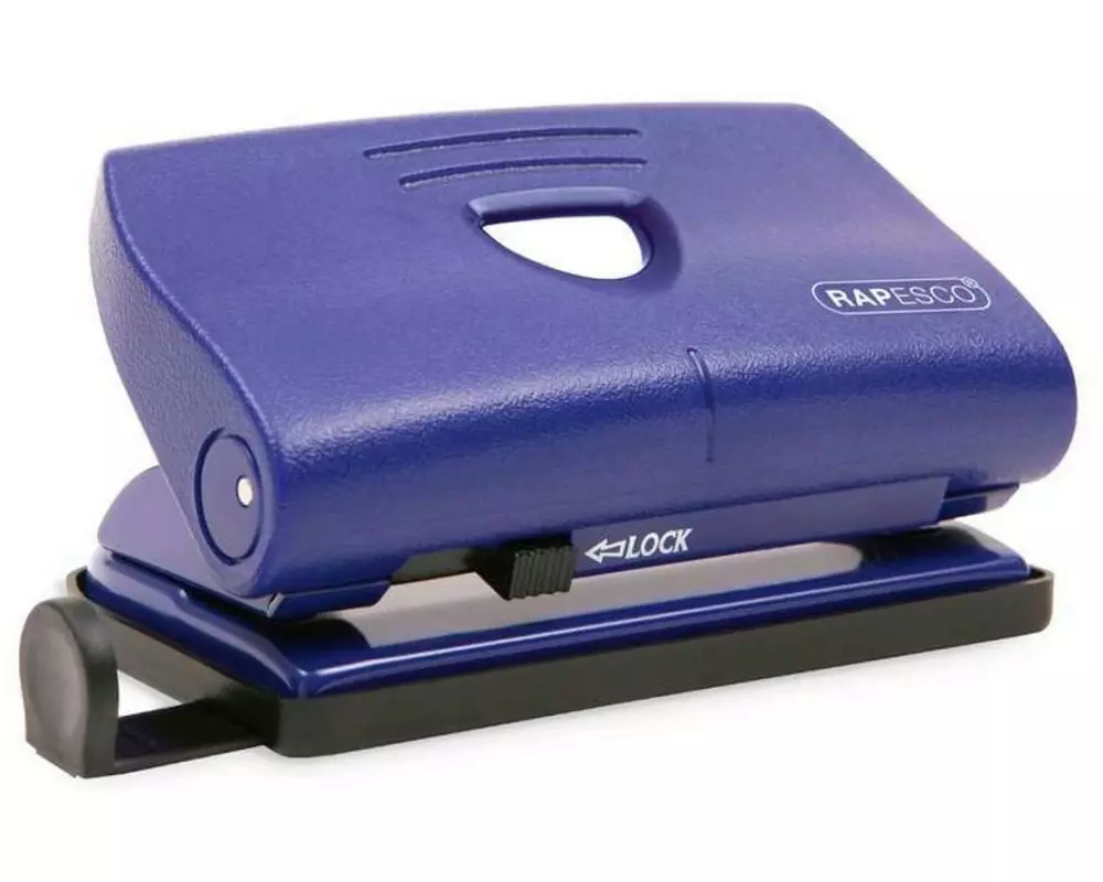 Rapesco 810-P 2-fach Locher 12 Blatt Kapazität, Blau